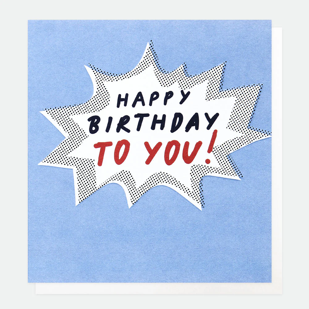 Bang Birthday Card