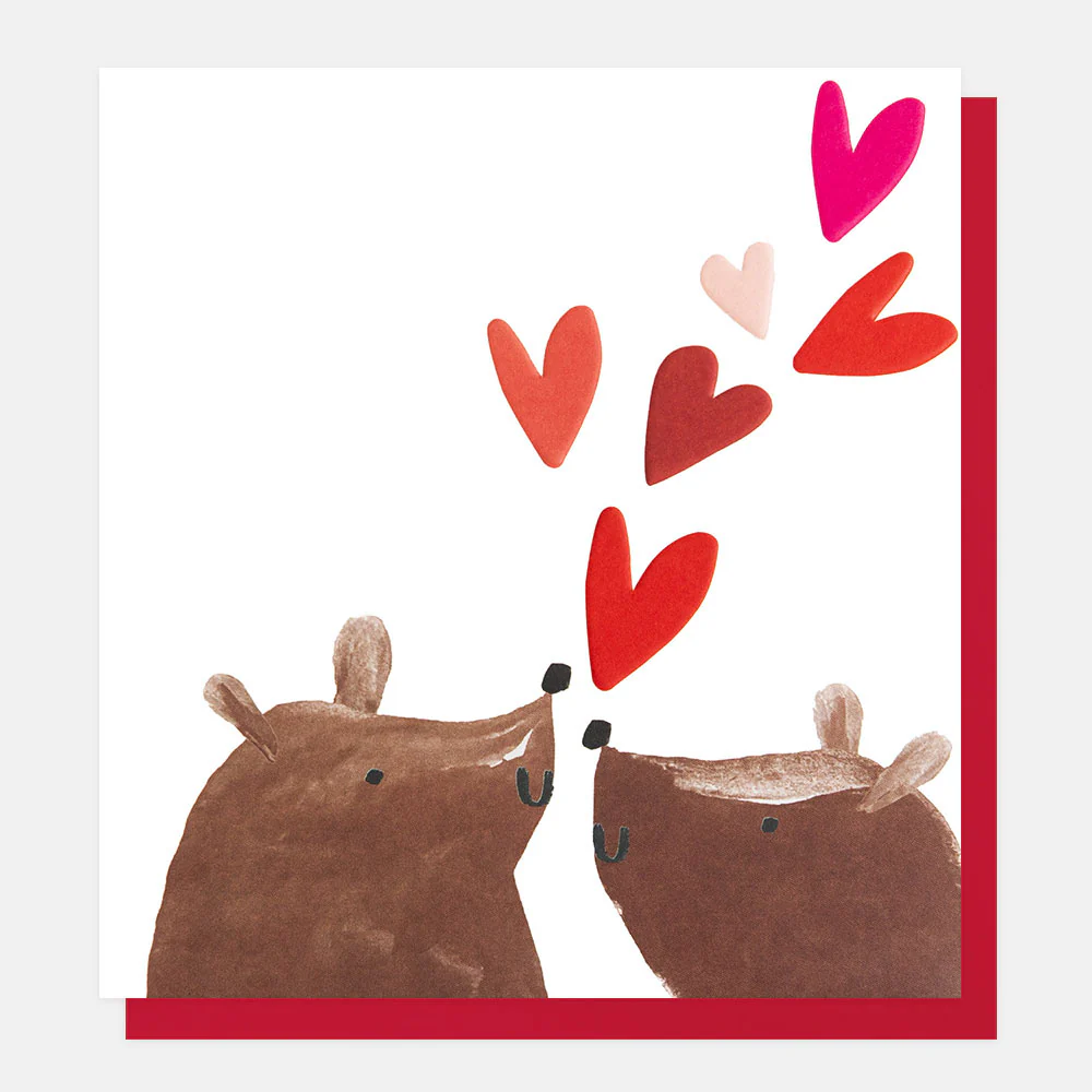 Bears & Love Hearts Card
