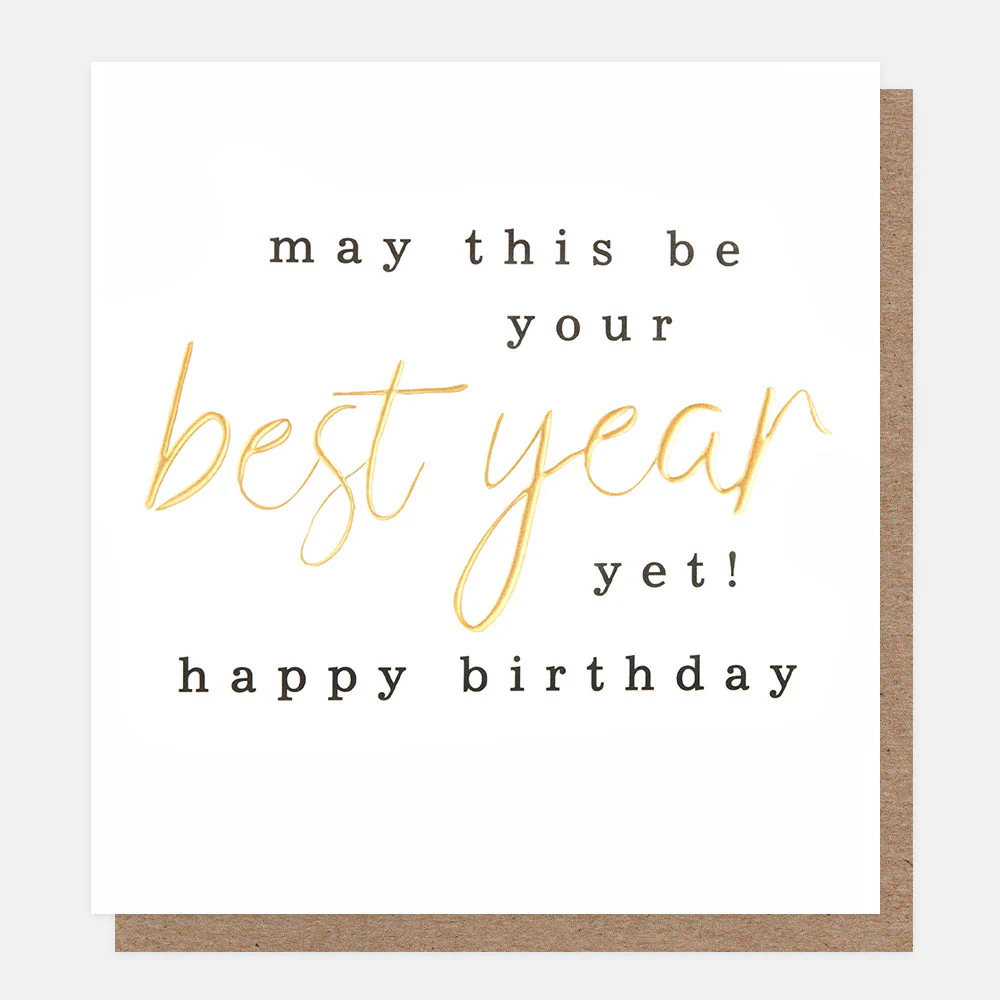 Best Year Yet Birthday Card