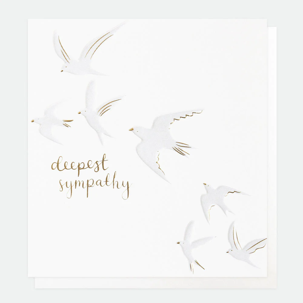 Birds Deepest Sympathy Card