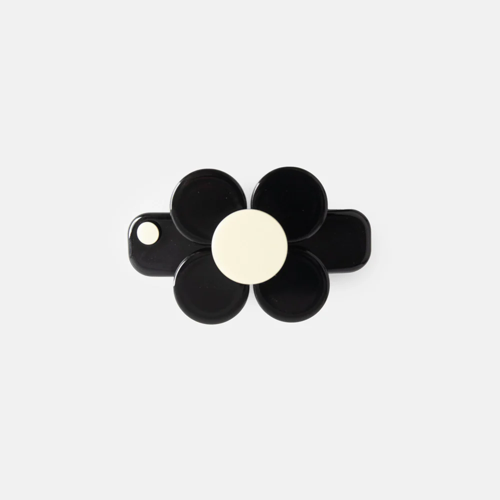 Black Florence Mini Hair Clip