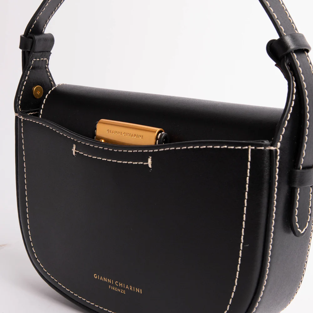 Black Leather Sandy Crossbody Bag - Image 2
