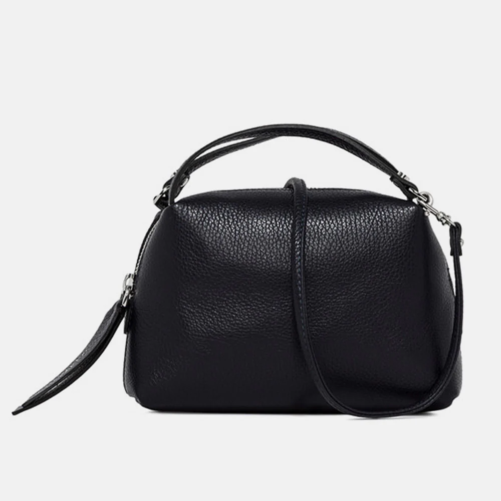 Black Leather Small Alifa Bag