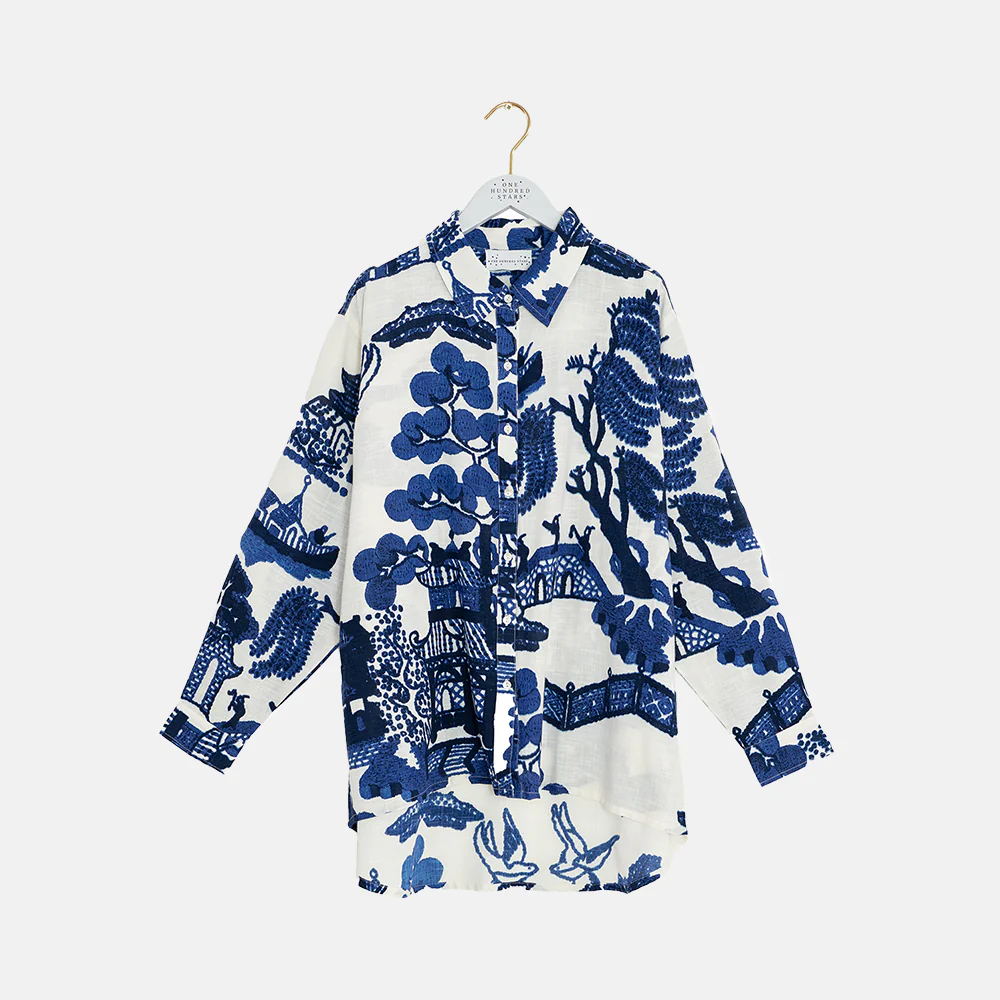 Blue Giant Willow Oversized Shirt