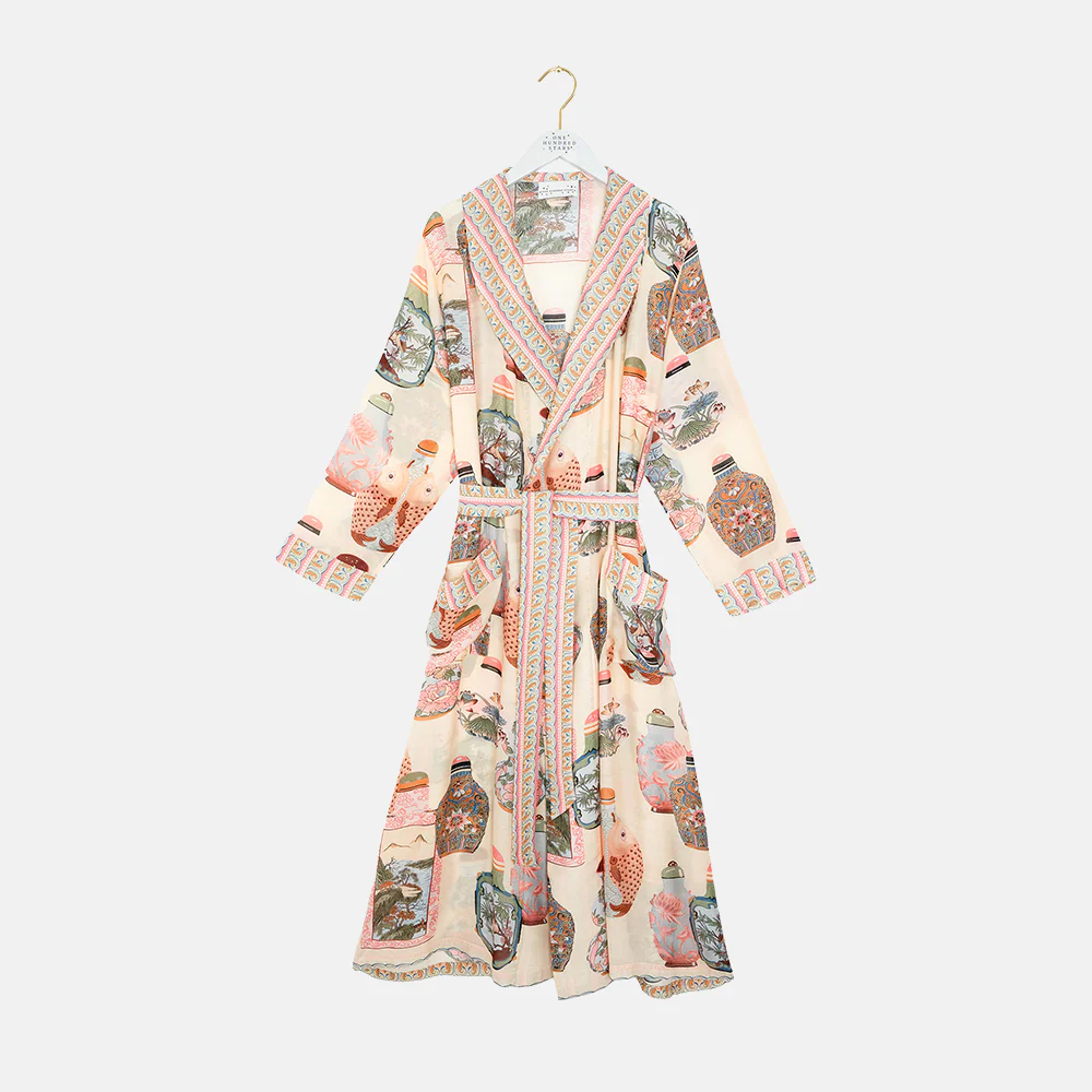 Blush Perfume Bottles Dressing Gown