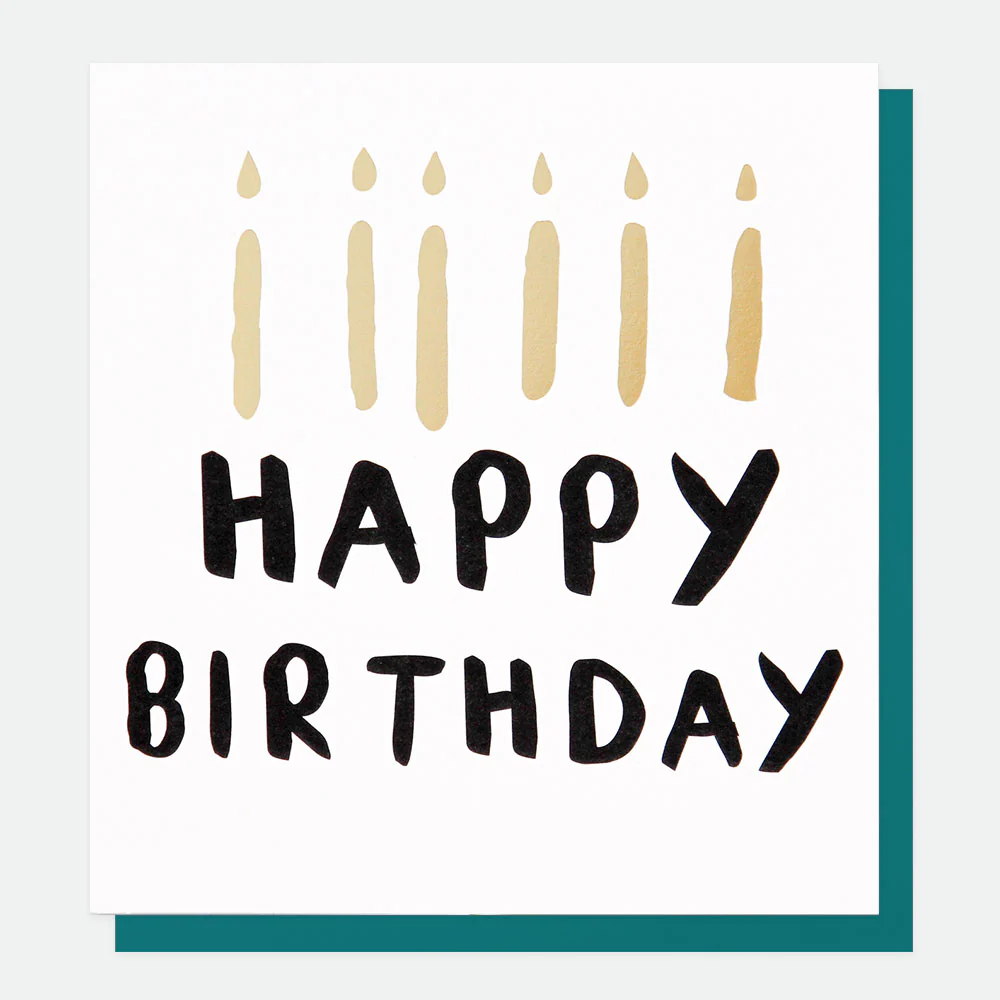Bold Candles Birthday Card