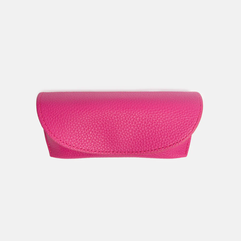 Fuchsia Pink Flap Glasses Case