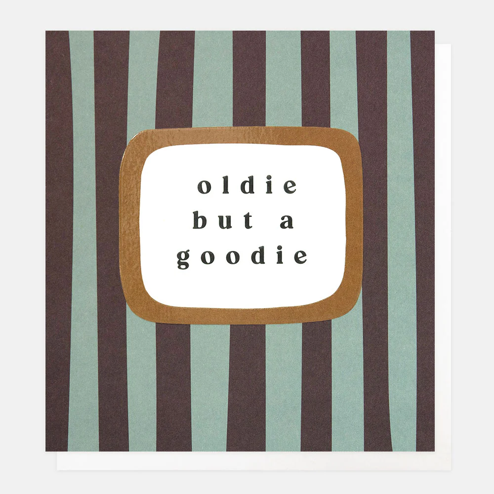Burgundy/Blue Stripe Oldie But A Goodie Card