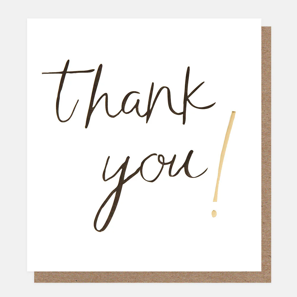 Calligraphy Thank You Card