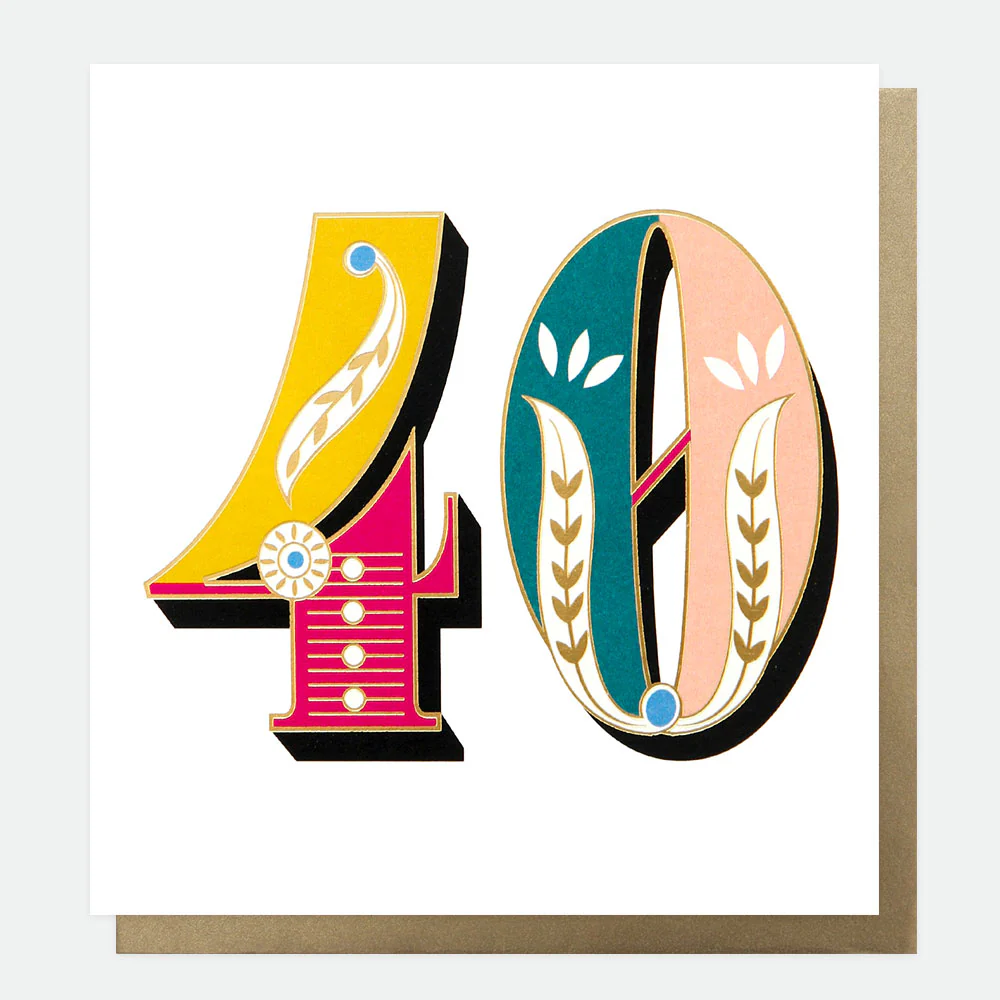 Carnival 40th Birthday Card