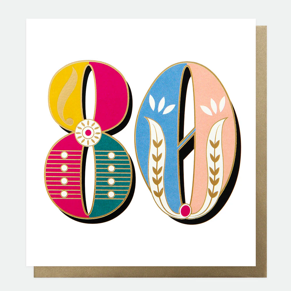 Carnival 80th Birthday Card