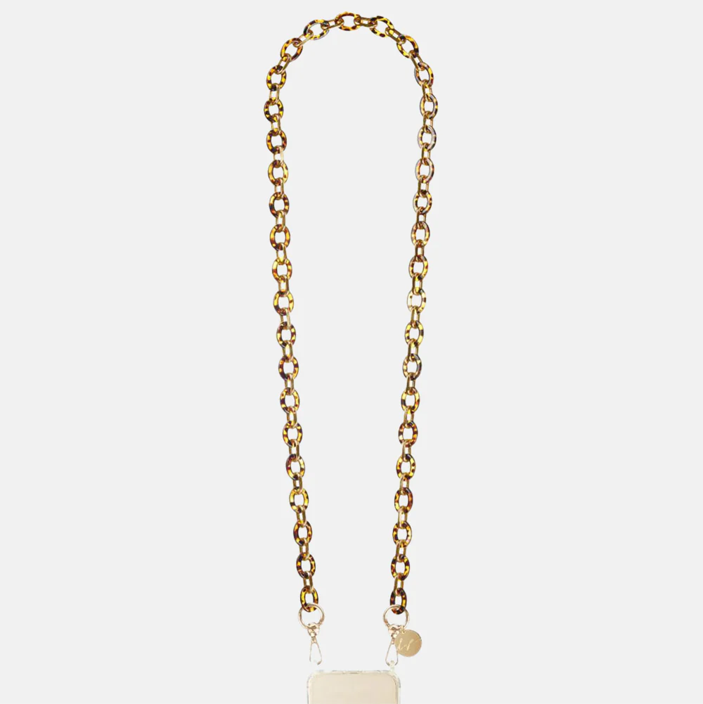 Cassy Tortoiseshell Link Phone Chain