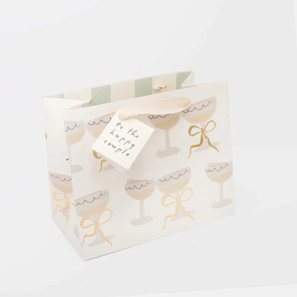 Champagne Glasses Wedding Landscape Gift Bag