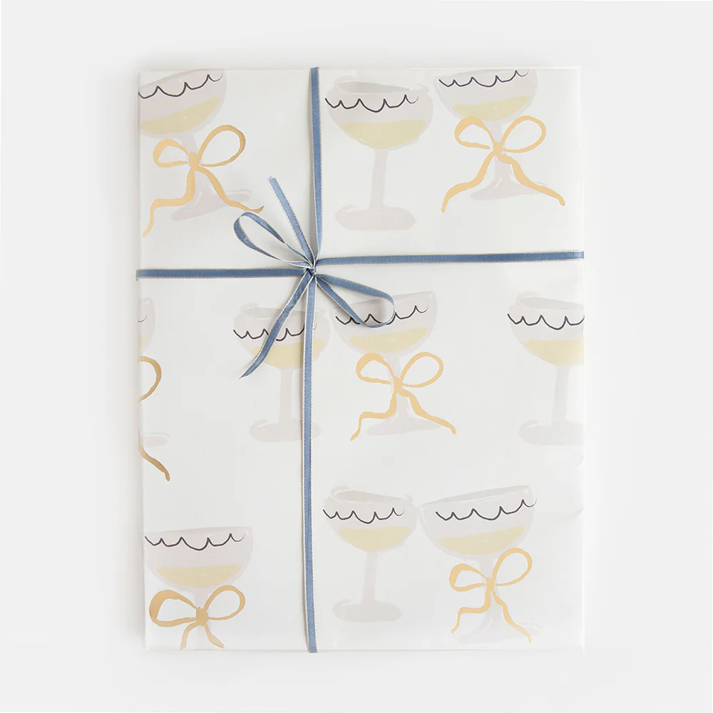 Champagne Glasses Wrapping Paper