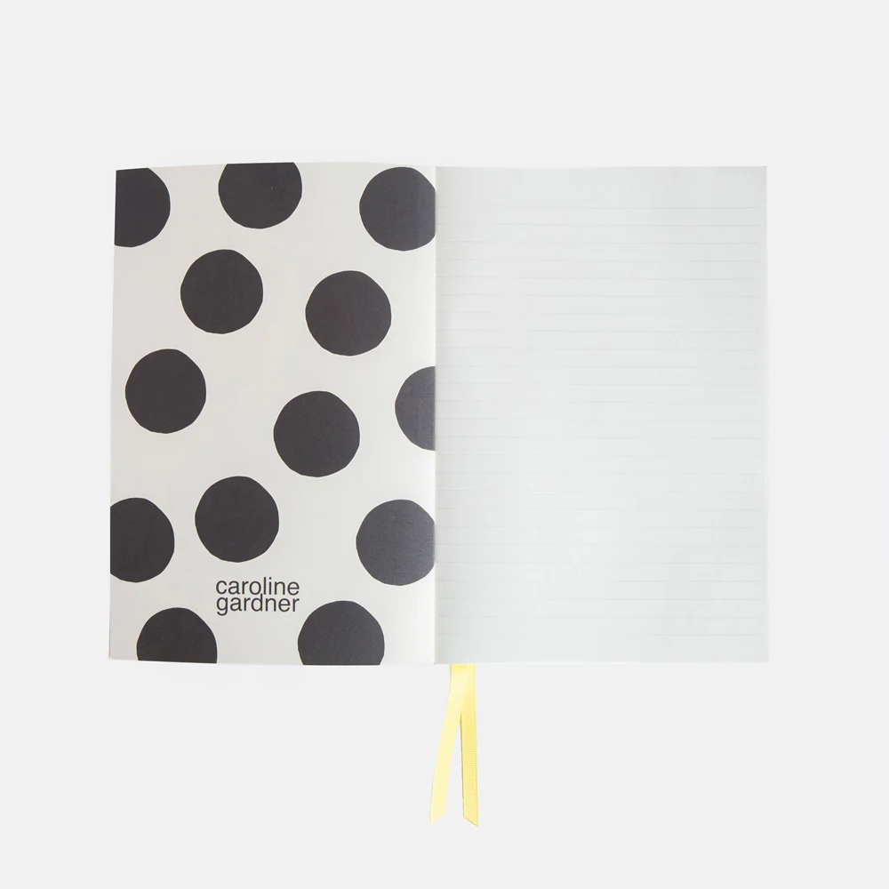 Charcoal Big Flower A5 Soft Cover Notebook - Image 2