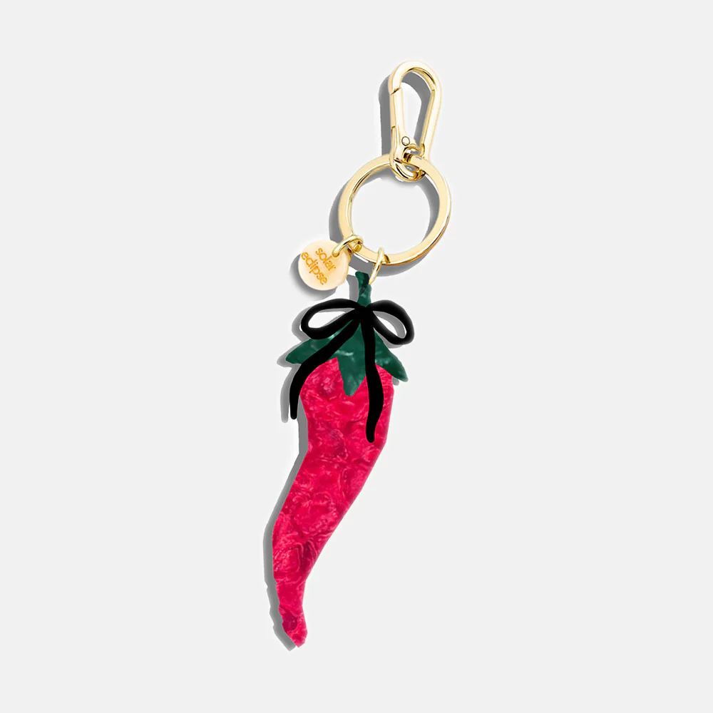 Chilli Pepper Hand-Painted Bag Charm