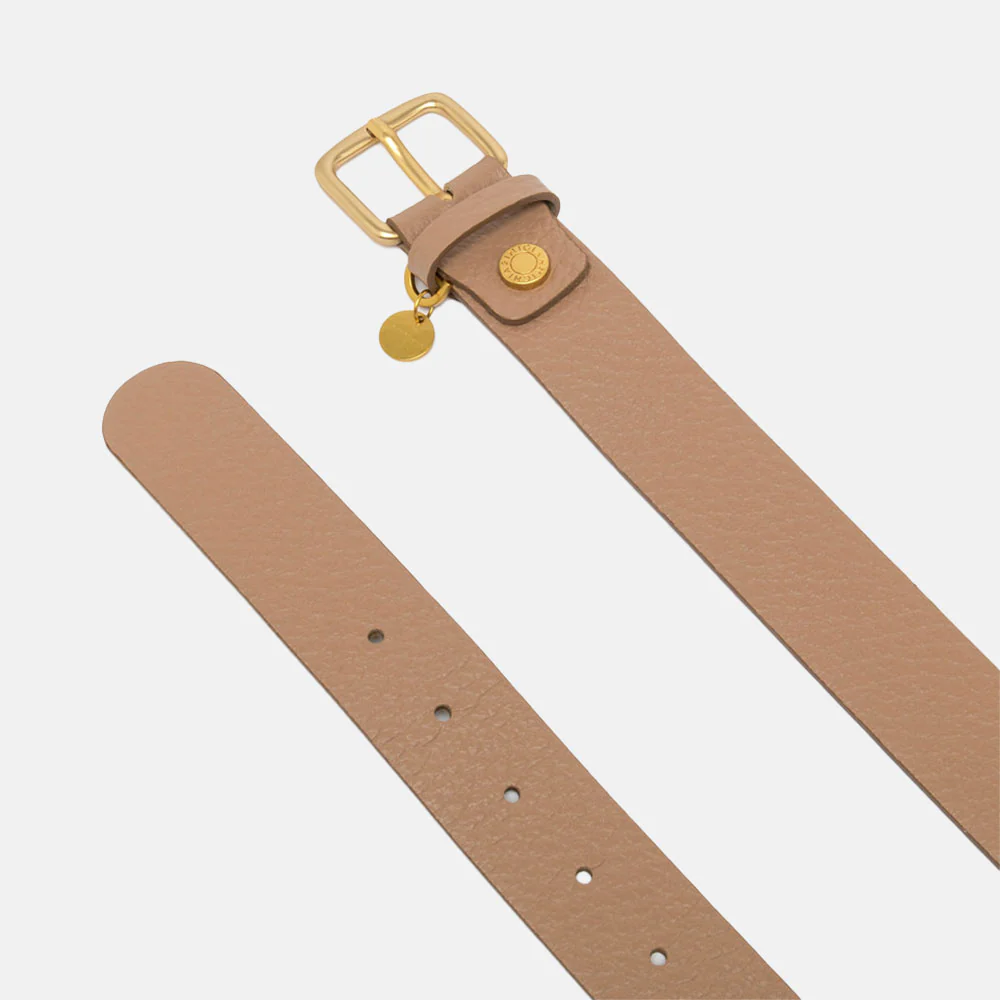 Clay Brown Leather Belt - Image 2