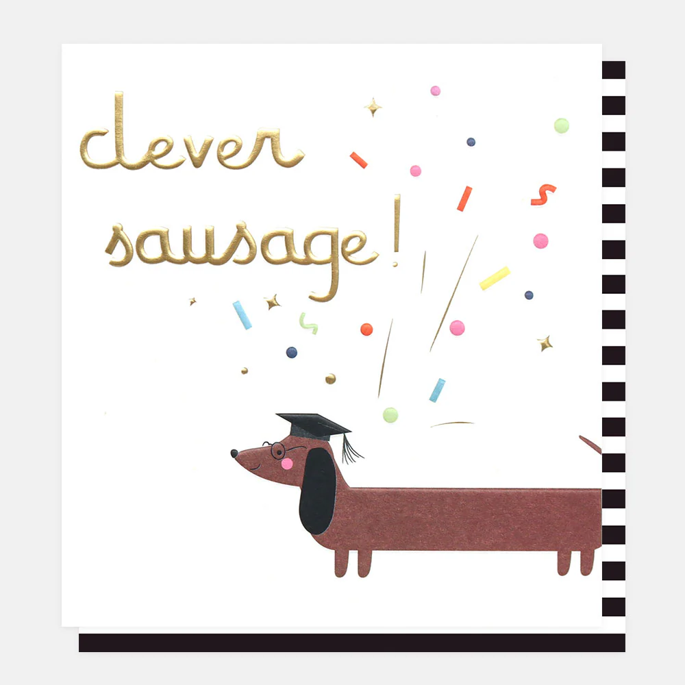 Clever Sausage Congratulations Graduation Card