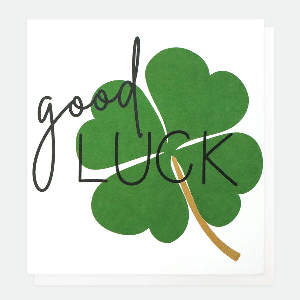 Clover Good Luck Card