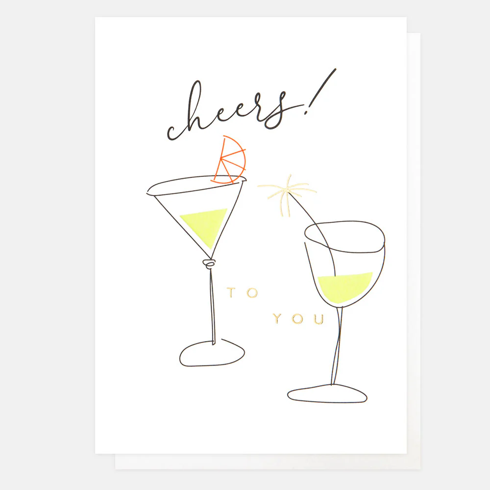 Cocktails Cheers To You Card
