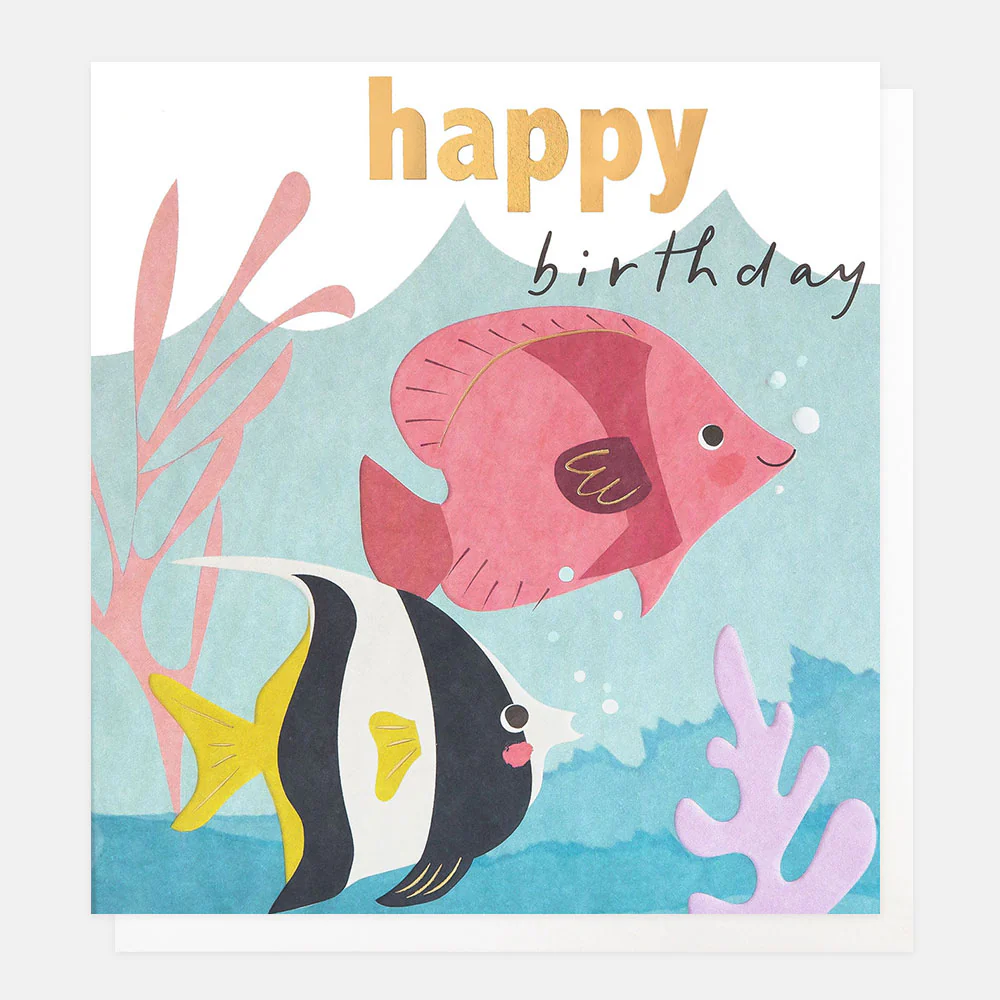 Colourful Fish Birthday Card