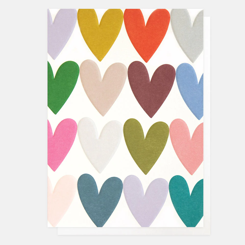 Colourful Hearts Everyday Card