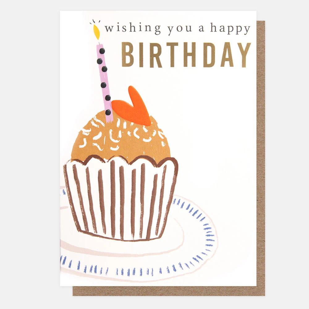 Cupcake & Candle Birthday Card