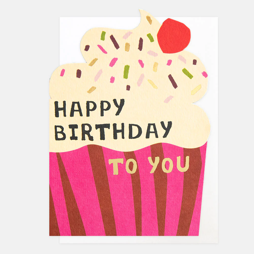 Cupcake & Sprinkles Birthday Card
