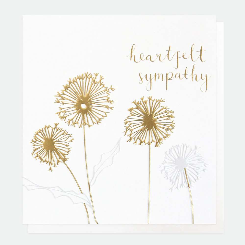 Dandelion Heartfelt Sympathy Card