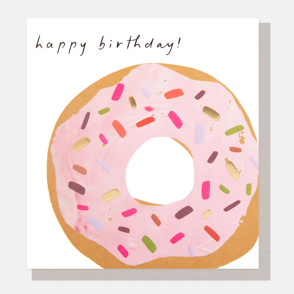 Doughnut & Sprinkles Birthday Card
