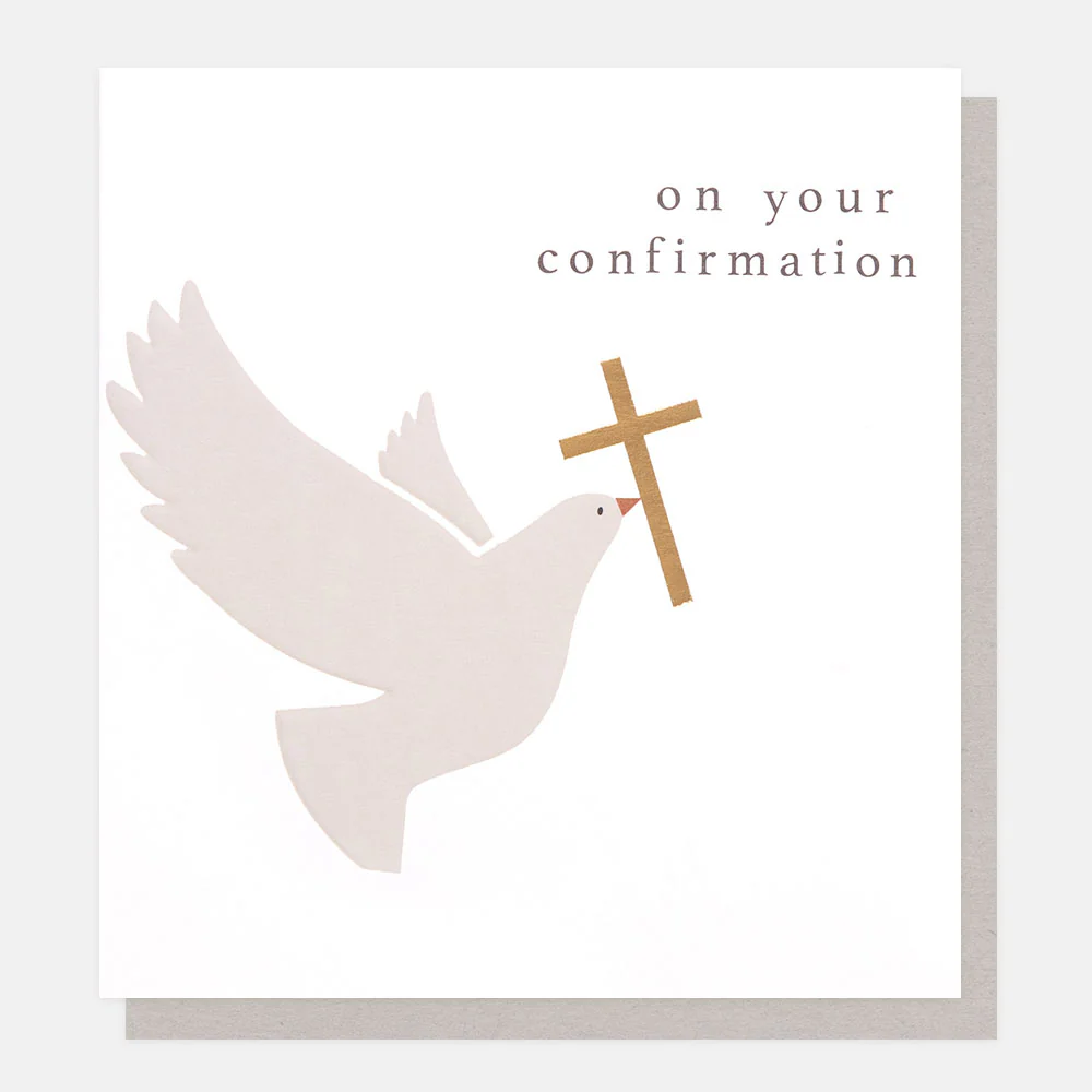 Dove & Cross Confirmation Card