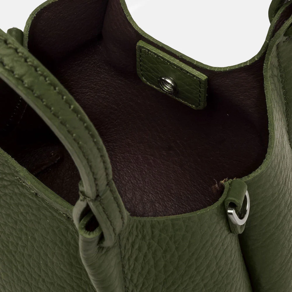 Fir Green Leather Dua Bag - Image 2