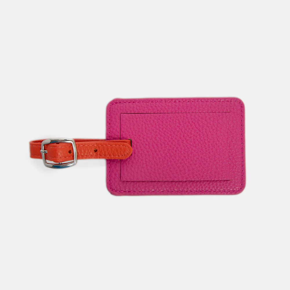 Fuchsia Pink Luggage Tag