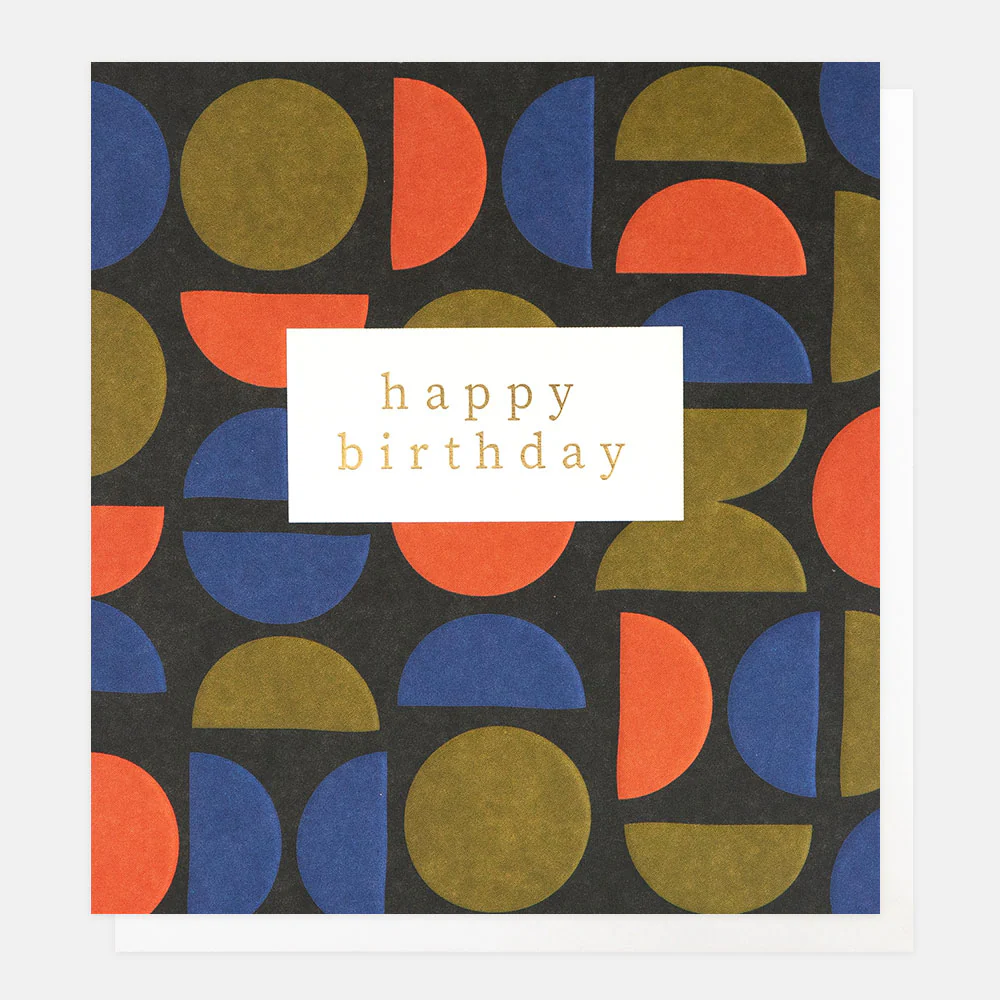Geo Circles Birthday Card
