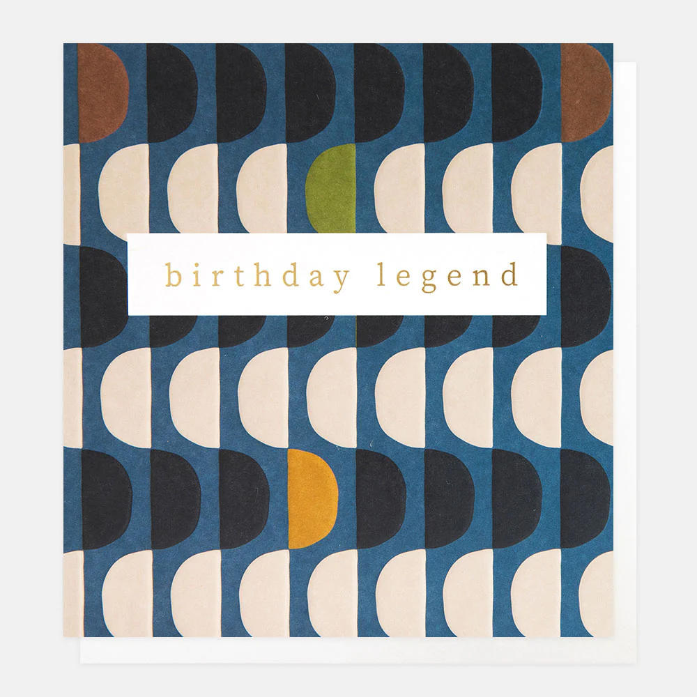 Geo Wave Birthday Legend Card