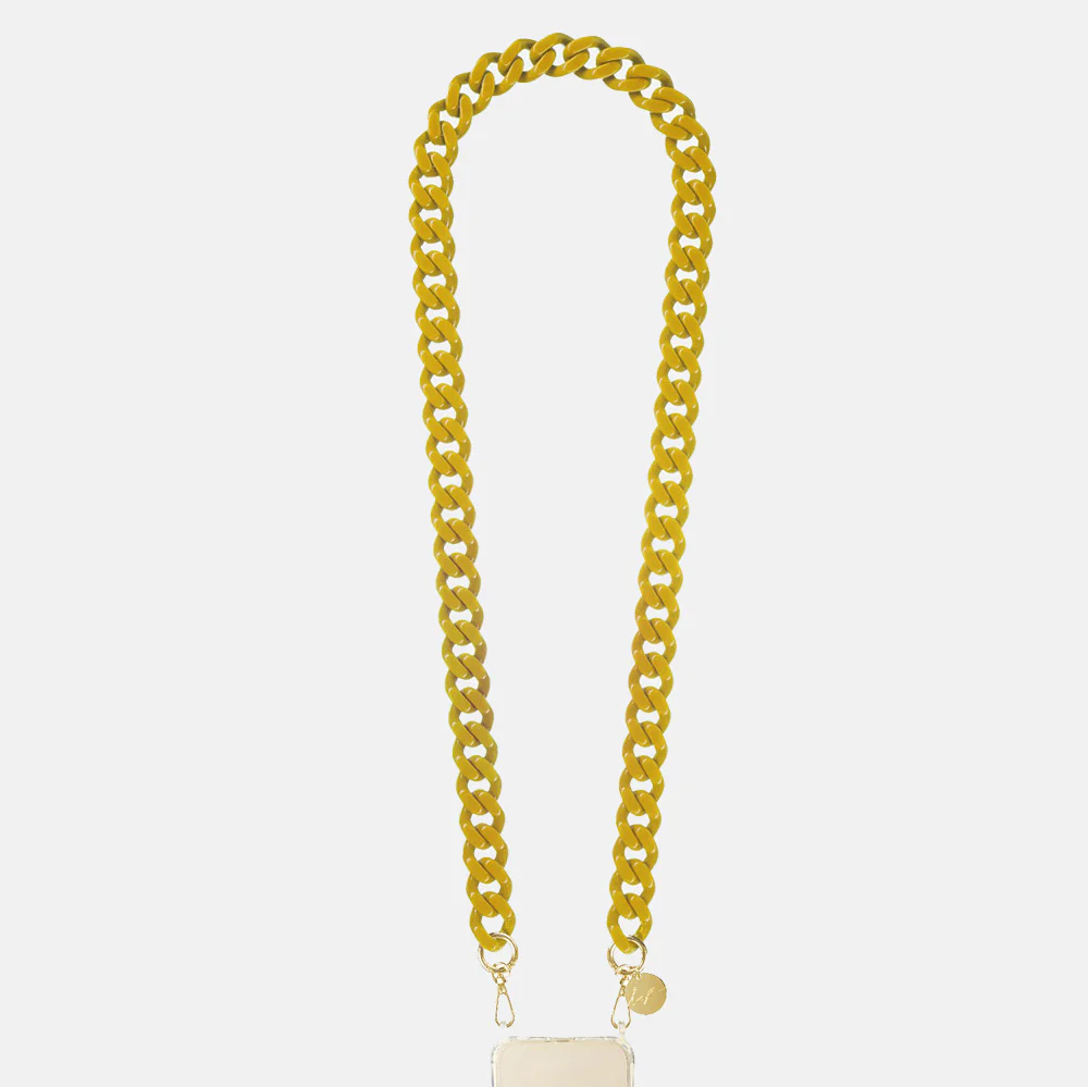 Gia Mustard Link Phone Chain