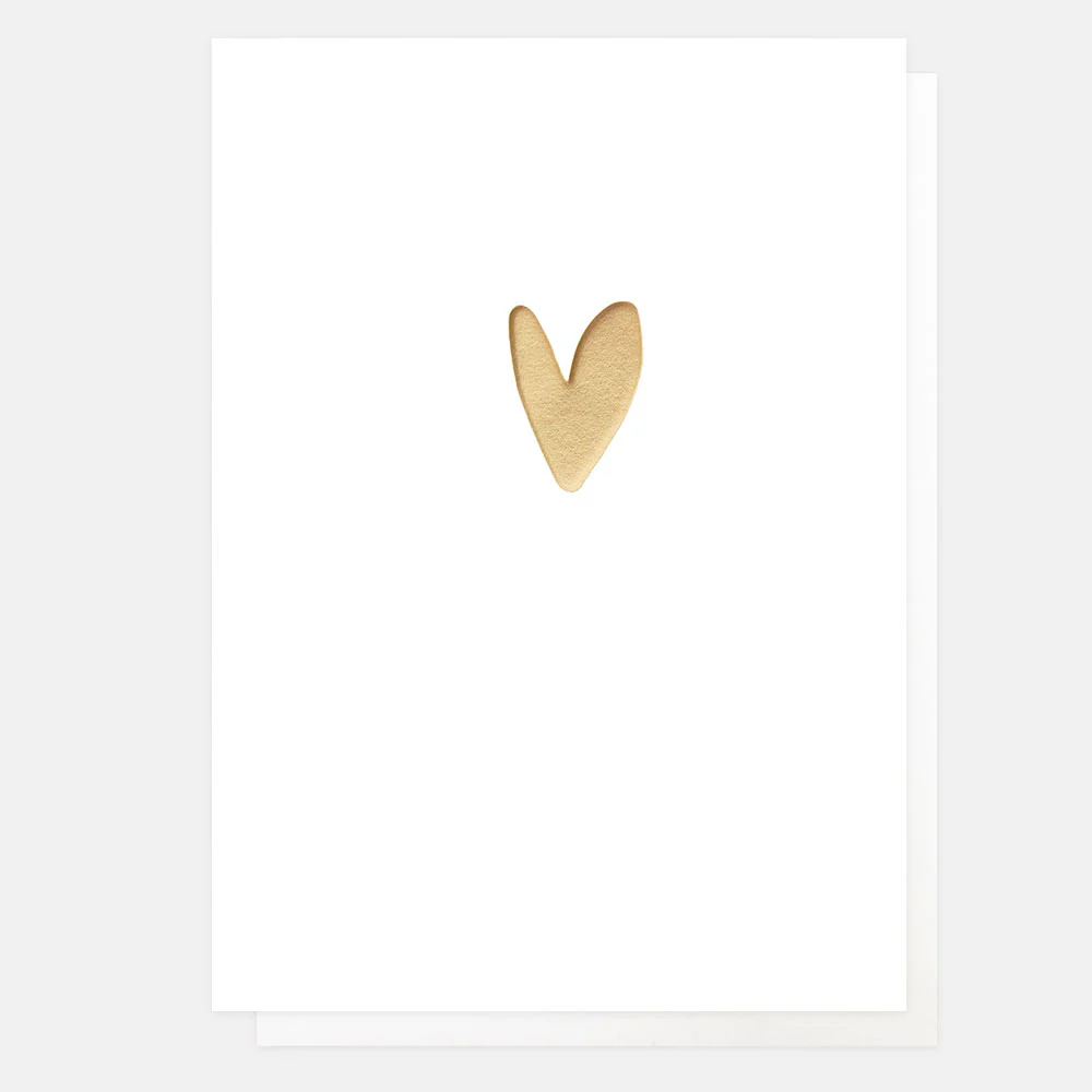 Gold Heart Everyday Card