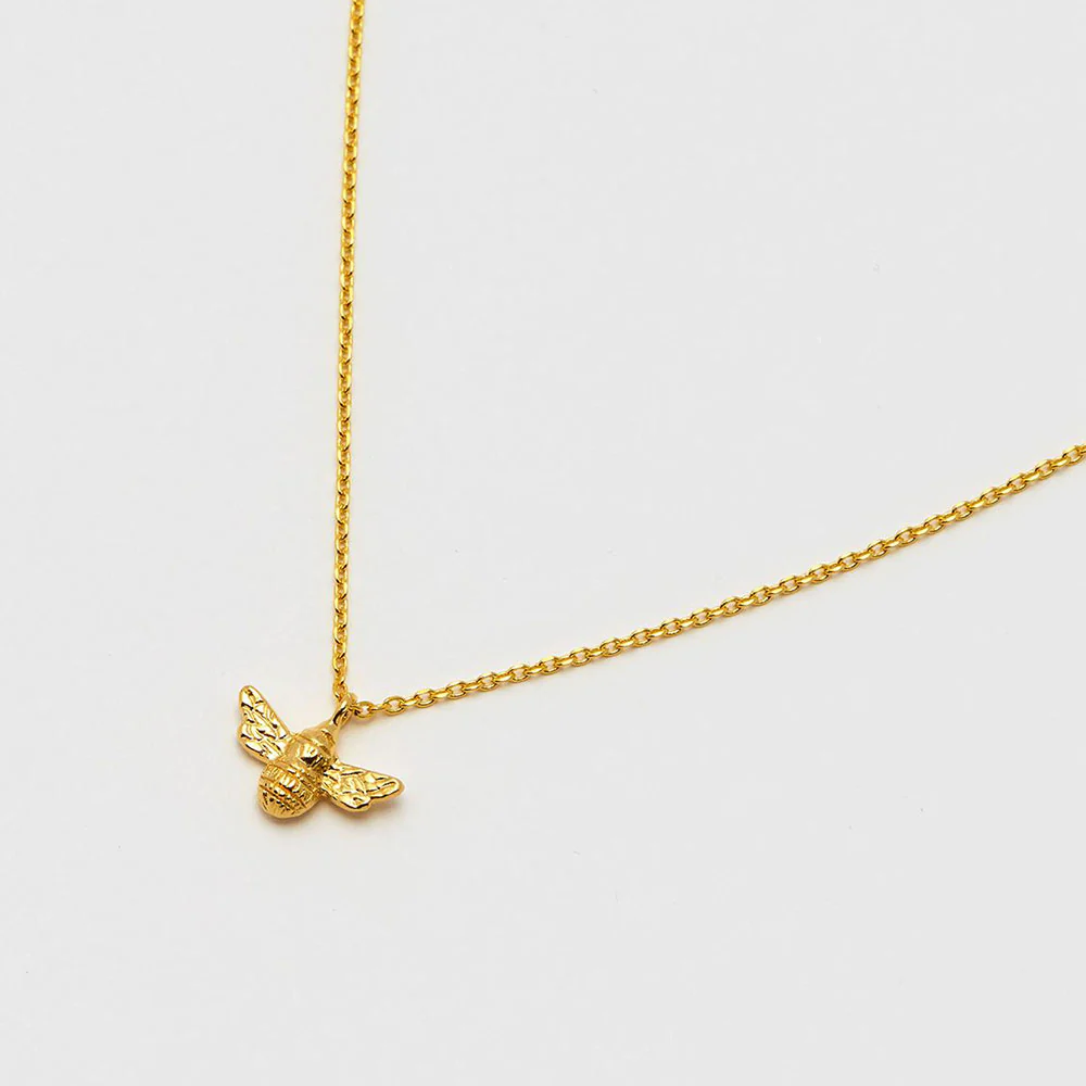 Gold Plated Bee Necklace