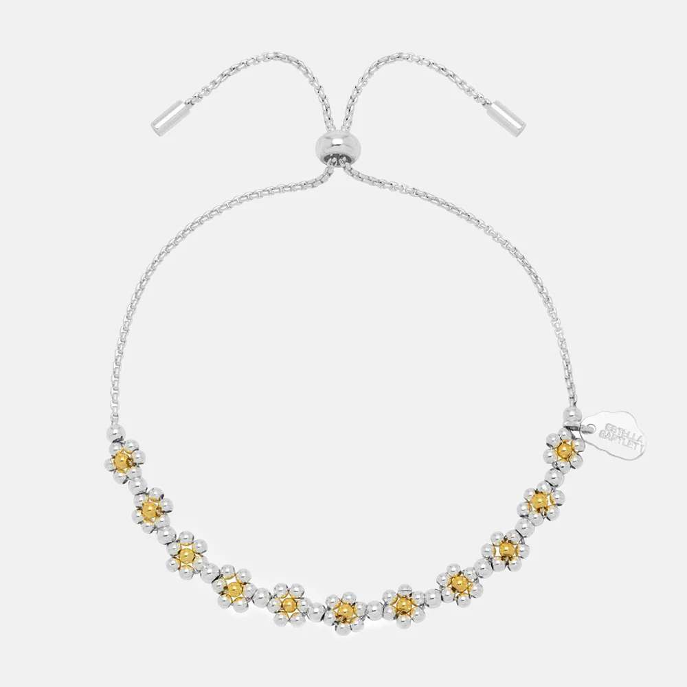 Gold & Silver Daisy Chain Bracelet