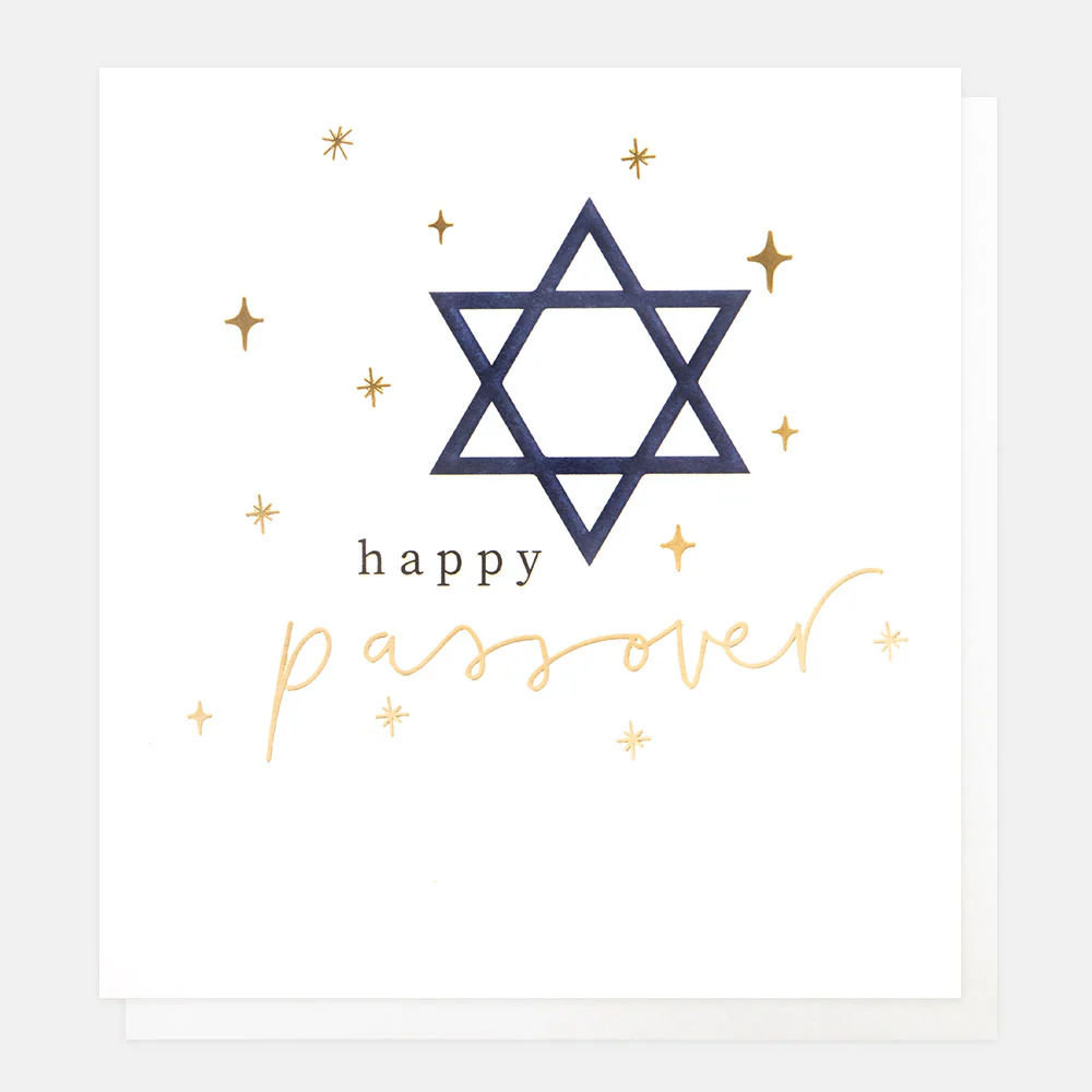 Gold Stars Happy Passover Card