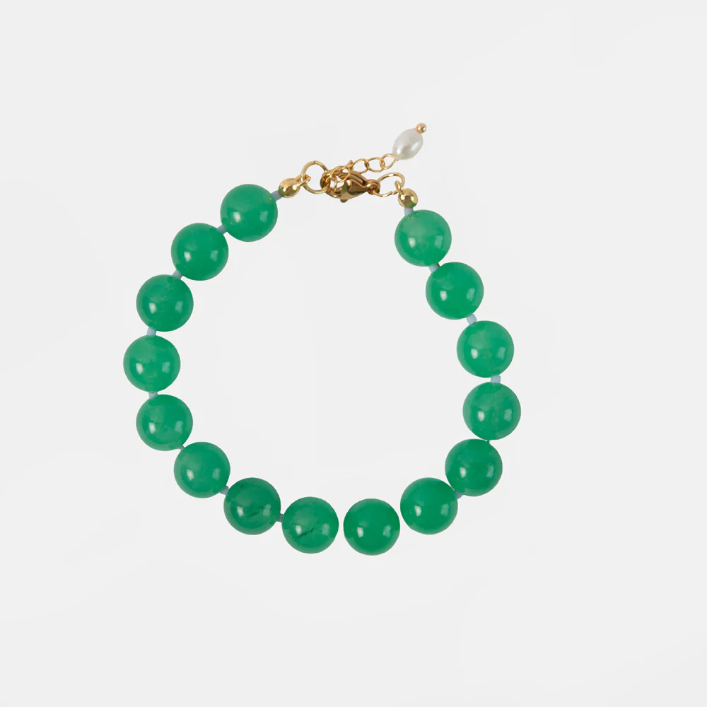 Green Beaded Bracelet