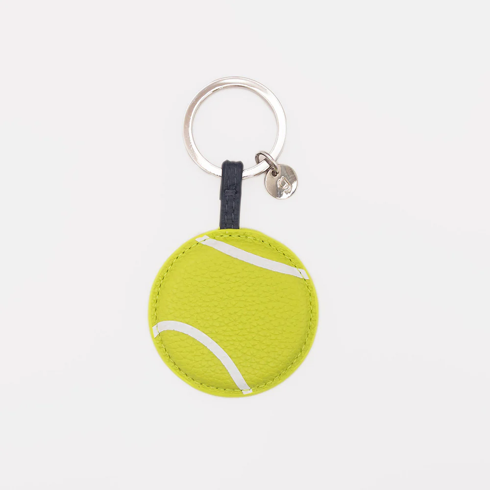 Green Tennis Ball Keyring