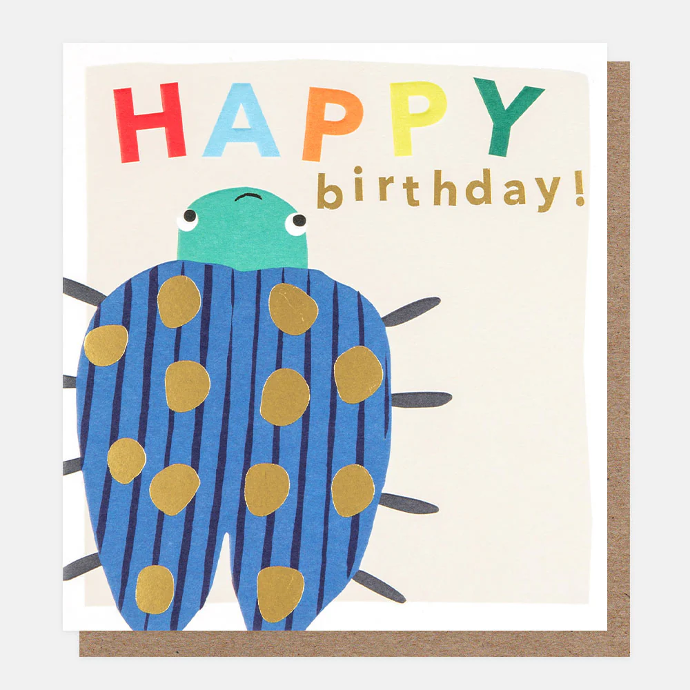 Happy Birthday Beetle Birthday Card