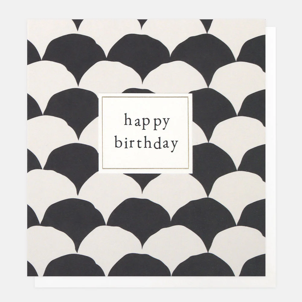 Contrast Fan Birthday Card