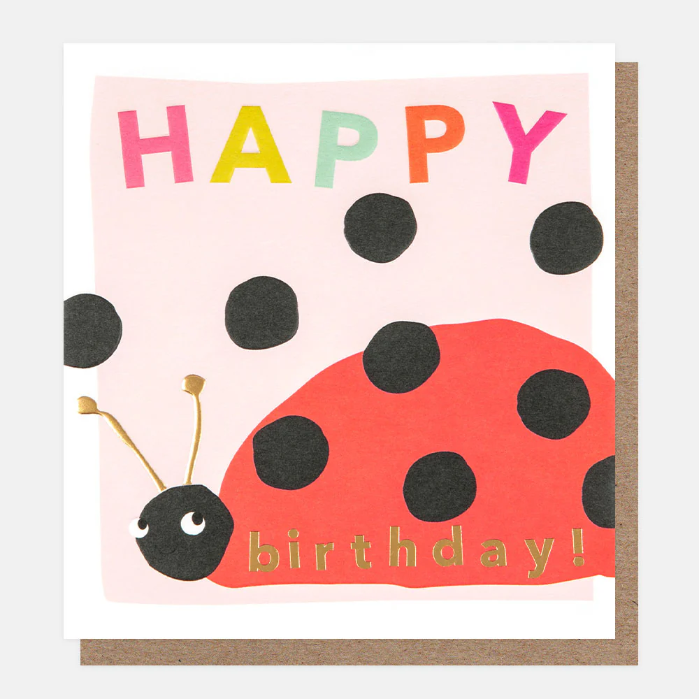 Happy Birthday Ladybird Birthday Card
