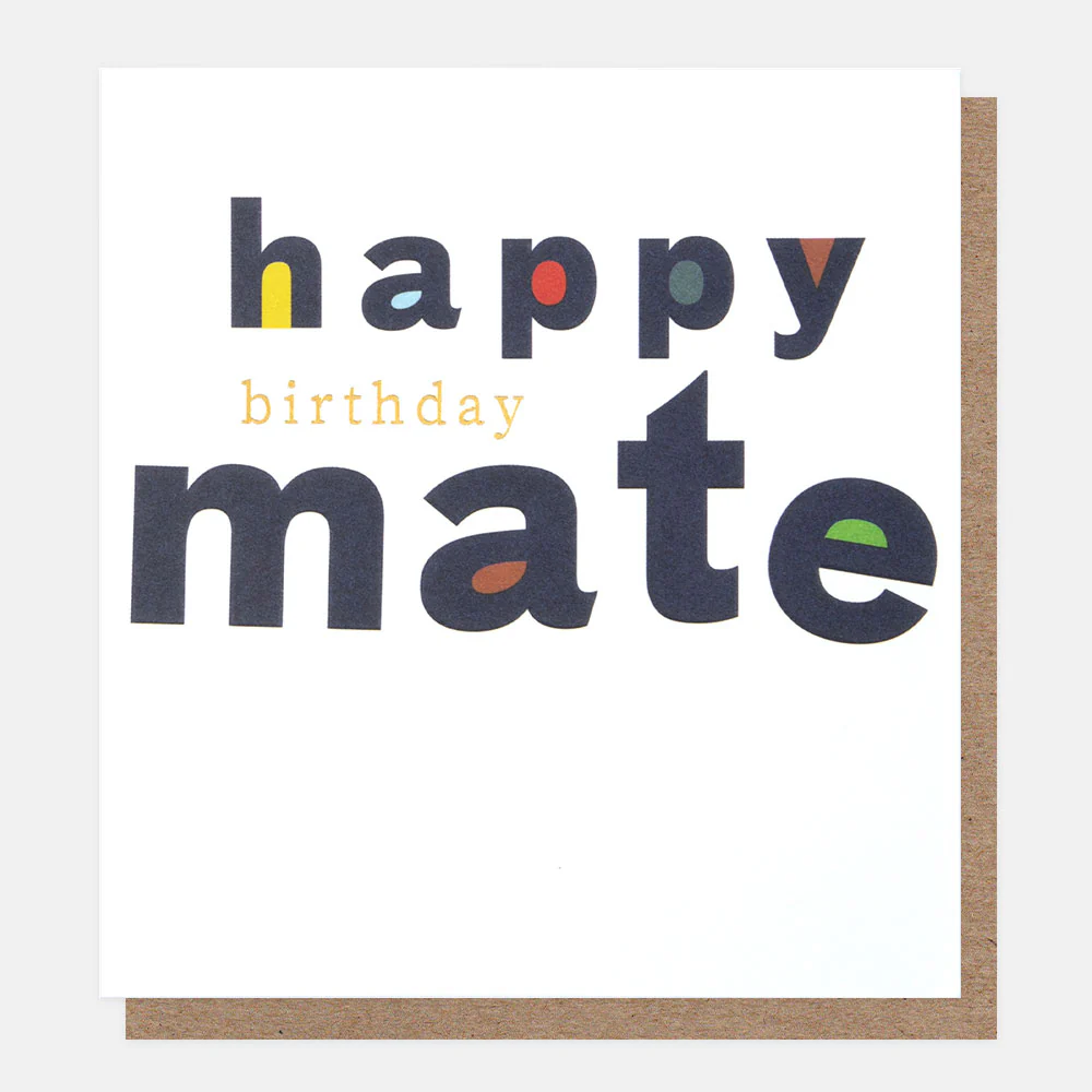 Happy Birthday Mate Card
