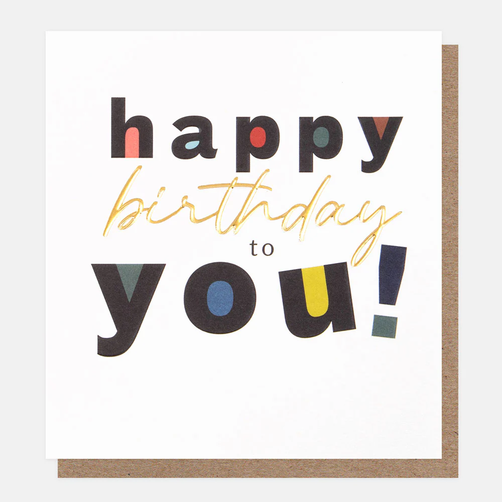 Happy Birthday To You Card