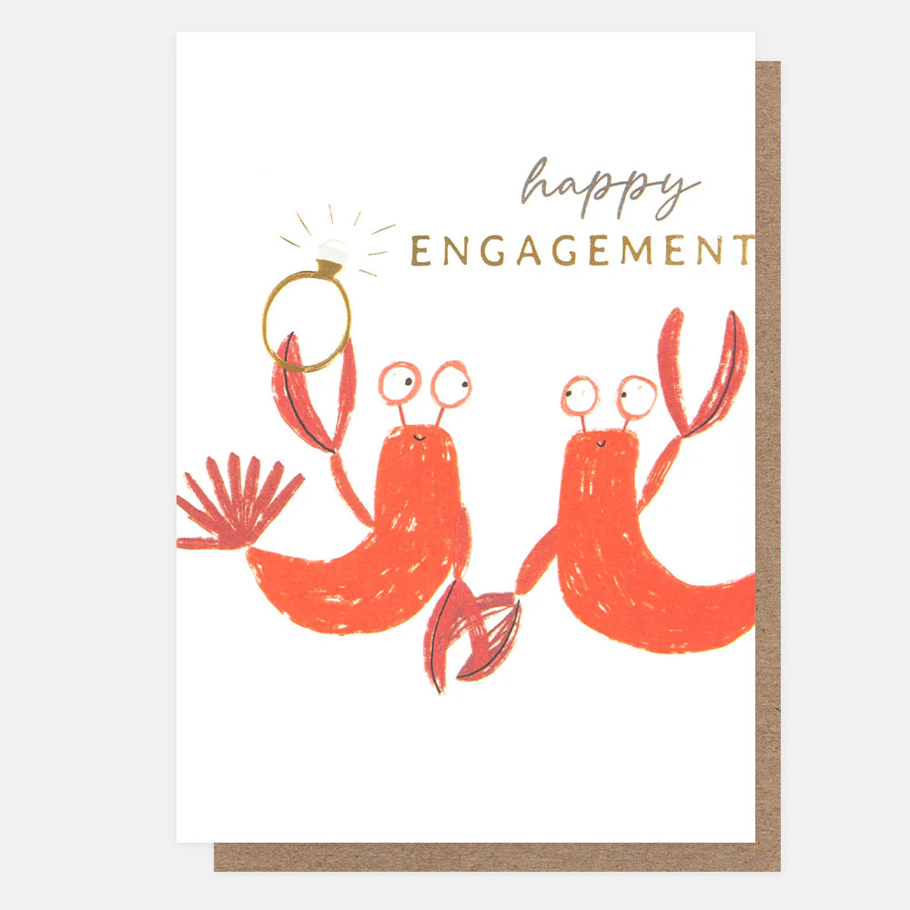 Lobsters Happy Engagement Card