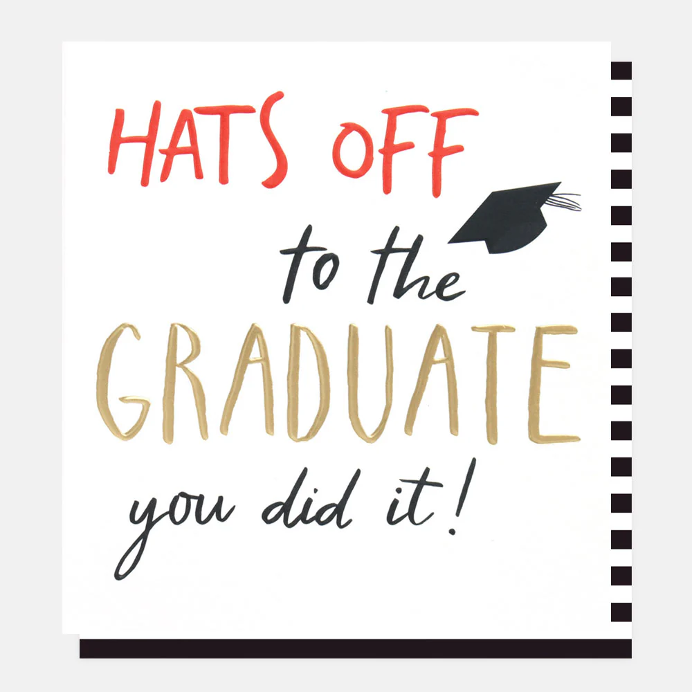Hats Off Graduation Card