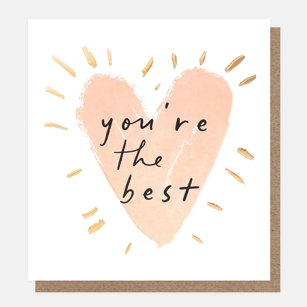 Heart Burst You're The Best Card